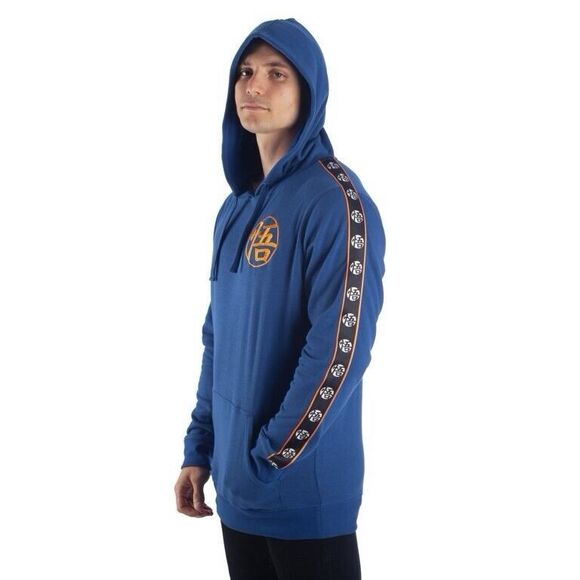 DRAGON BALL Z Goku Embroidered Vintage Logo Hoodie, Blue- Size M - Picture 1 of 9